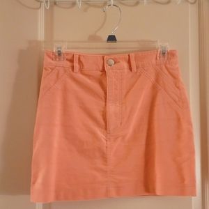 Forever 21 peach pink corduroy skirt